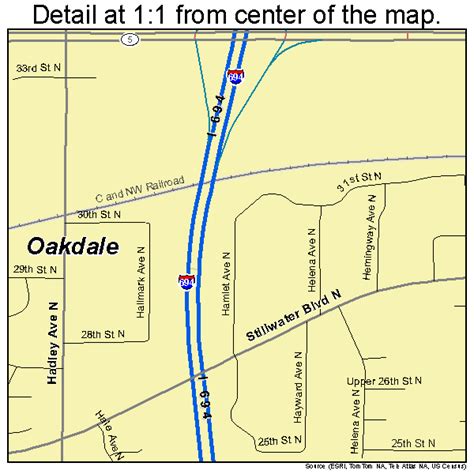 Oakdale Minnesota Street Map 2747680