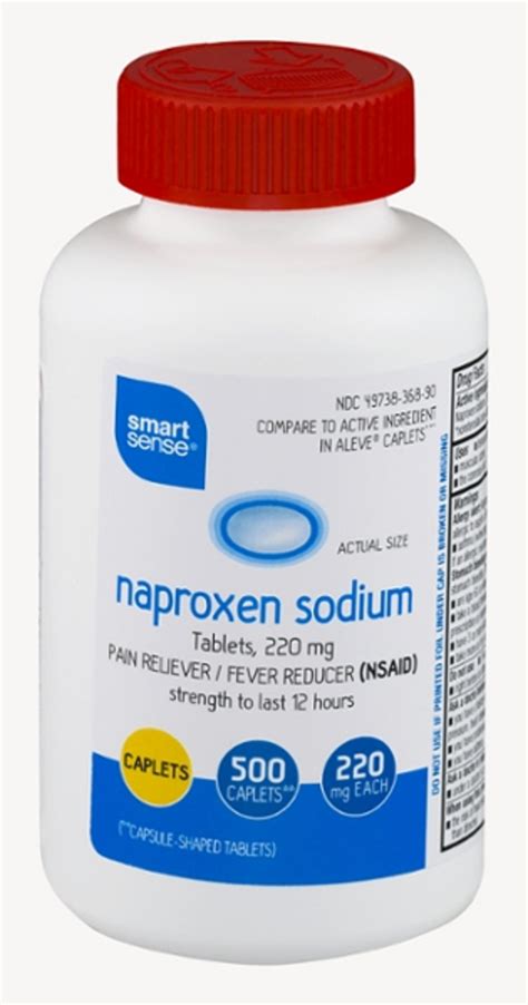 Smart Sense Naproxen Sodium Tablets 220 mg, 500 ct