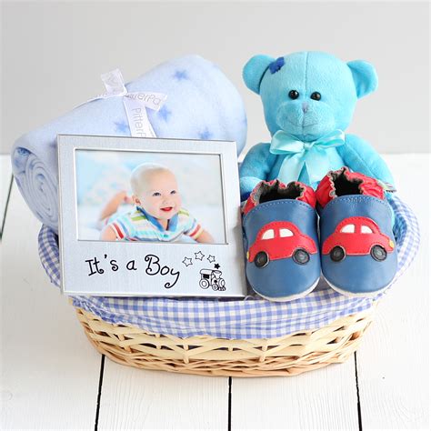 beautiful boy new baby gift basket by the laser engraving company ...