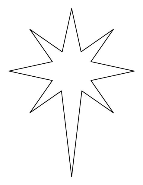 Printable Bethlehem Star Template | Christmas star, Star template, Star ...