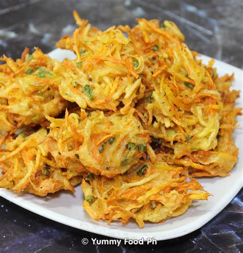 Ukoy Recipe - Delicious Potato and Carrot Fritters » Yummy Food Ph