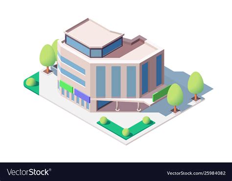 Modern shopping center Royalty Free Vector Image