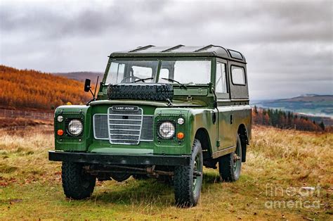 Old Land Rover Defender in the Scottish Highlands Photograph by Sjoerd Van der Wal - Pixels