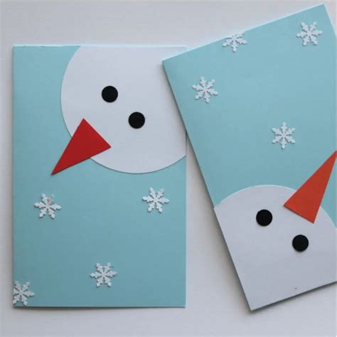 Christmas Cards with Snowmen | Set of 10 + Envelopes - Aesthetic ...