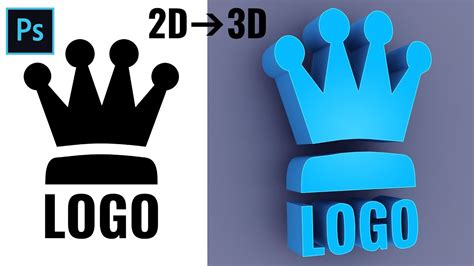 How to Convert 2D to 3D Logo in Photoshop - Photoshop Chronicle