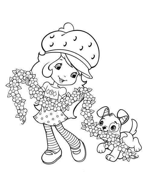 Coloring pages Strawberry Shortcake. Free printable