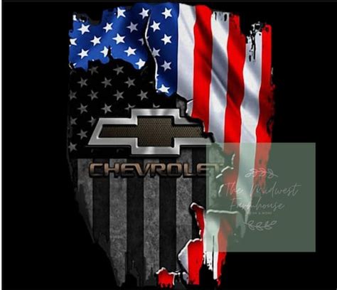 Chevy Logo With American Flag