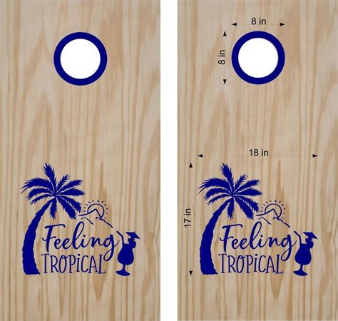 Summer Beach Lake Life Cornhole Board Decals | Cornhole board decals ...