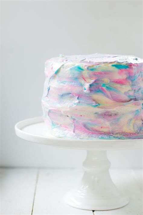 Easy Marble Gender Reveal Cake | Cook. Craft. Love.