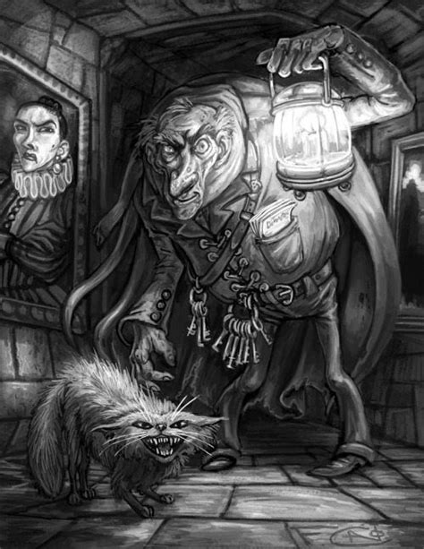 Argus Filch and Mrs Norris | Harry potter fan art, Harry potter, Harry potter art