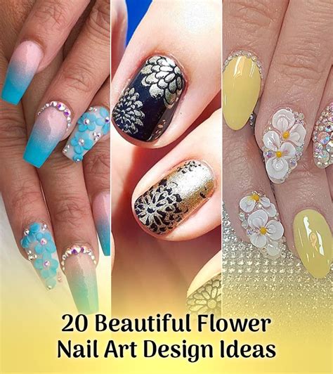 20 Beautiful Flower Nail Art Designs - StyleyourselfHub