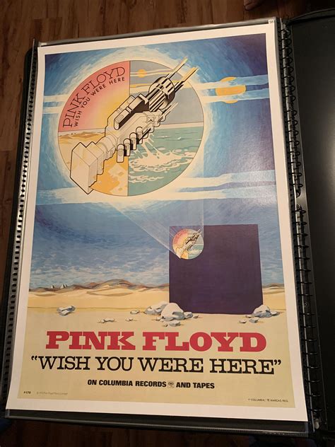 Original 1975 Pink Floyd "Wish You Were Here" Promo Poster! : r/pinkfloyd