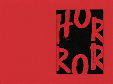 Horror Fun Facts Book | Editorial Design :: Behance