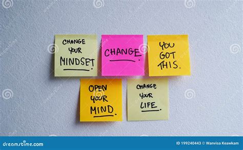 Motivational Inspirational Positive Quotes Phrases Handwriting On A Sticky Note Royalty-Free ...