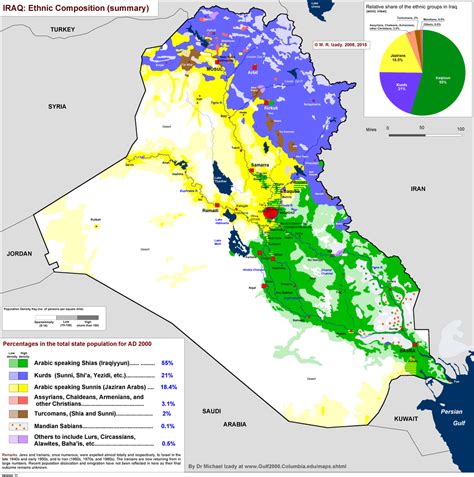 [OS] Ethnic composition of Iraq [3837×3868] : MapPorn