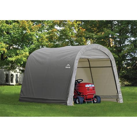 10' x 10' x 8' Round Top Storage Shed ATV Bike Motorcycle Portable ...