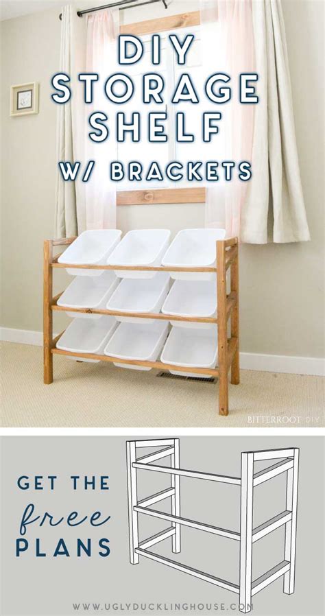 DIY Storage Shelf with Baskets • Ugly Duckling House