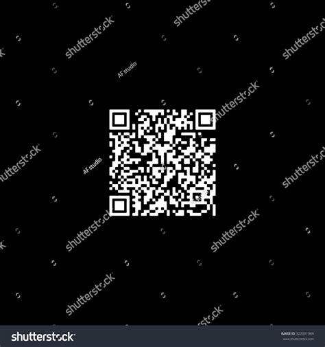 Qr Code Simple Flat Icon Black Stock Vector (Royalty Free) 322031369 ...