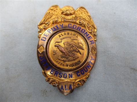 Deputy Coroner, Jefferson County, Alabama | Law enforcement badges ...