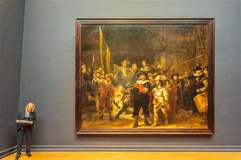 The Famous Painting Night Watch by Rembrandt at the Rijksmuseum Editorial Photo - Image of ...