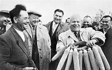 Create meme "corn khrushchev, Khrushchev's corn campaign is a failure, Khrushchev's corn ...