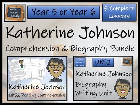 UKS2 Katherine Johnson Reading Comprehension & Biography Bundle | Teaching Resources