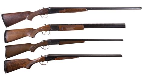 Four Double Barrel Shotguns | Rock Island Auction