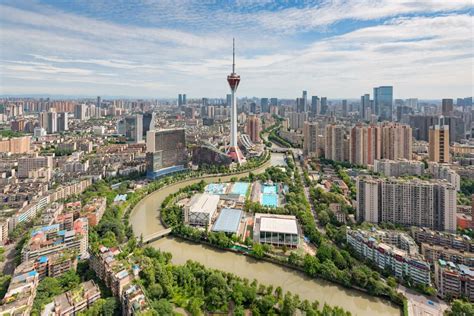 Chengdu skyline with West Pearl 339 TV tower - Philippe Lejeanvre Photography