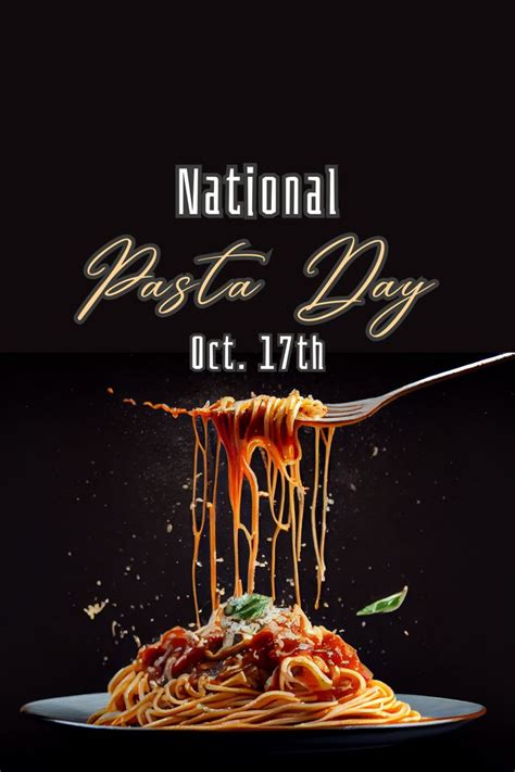 National Pasta Day | National days, National, Pasta