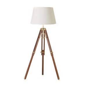 Endon EH-TRIPOD-FLDW Sheesham Wood Tripod Floor Lamp | Wooden tripod floor lamp, Floor lamp base ...