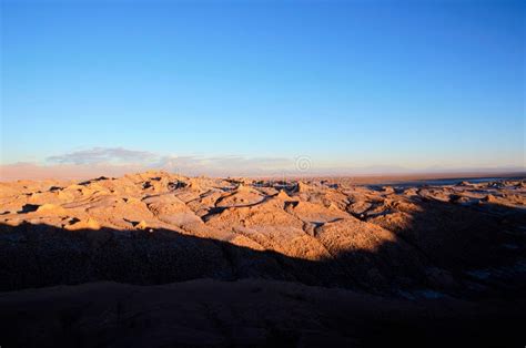 Sunset Valle de la Luna stock image. Image of pedro, stones - 80909953