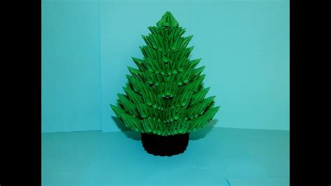 3D origami Christmas Tree tutorial part2 - YouTube