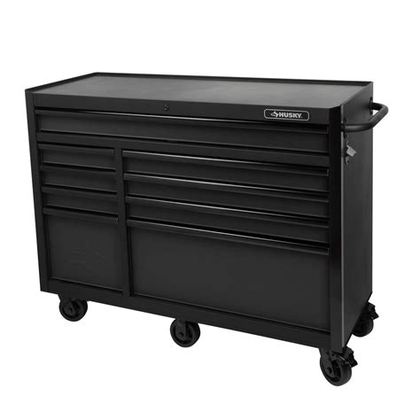 Husky 52 in. 9-Drawer Tool Cabinet, Textured Black-H52TR9 - The Home Depot