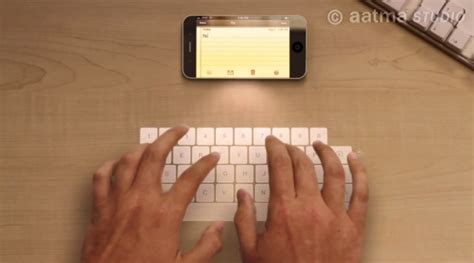 What the iPhone Would Look Like With a Holographic Display and Keyboard