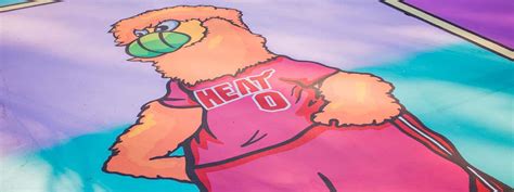 HEAT Mascot Burnie Featured on Court Design in Mexico City | NBA.com