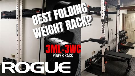 ROGUE Home Gym Folding Rack | DIY Install & Review | RML-3WC - YouTube