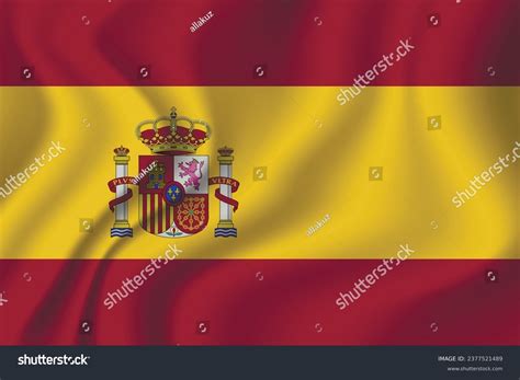 Flag Spain National Symbol Official Colors Stock Vector (Royalty Free ...