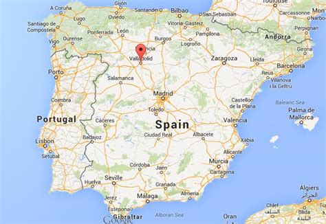 Where is Valladolid map Spain