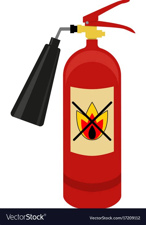 Fire extinguisher logo Royalty Free Vector Image