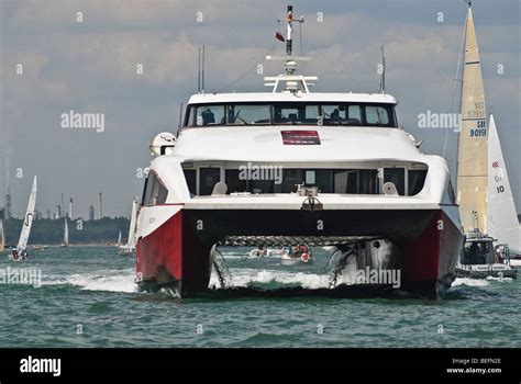 Red jet high speed ferry hi-res stock photography and images - Alamy