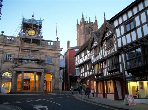 Ludlow Town Centre © Mr M Evison cc-by-sa/2.0 :: Geograph Britain and ...