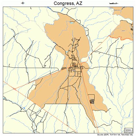 Congress Arizona Street Map 0415220