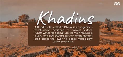 What are Johads and Khadins ? - GeeksforGeeks