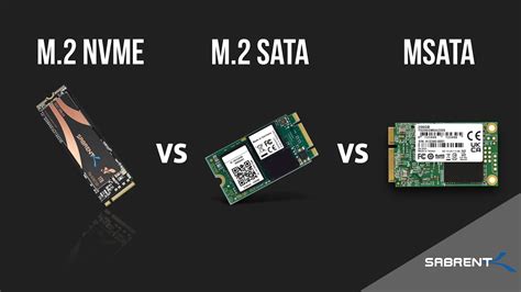 M.2 NVMe vs M.2 SATA vs mSATA | Explained - YouTube