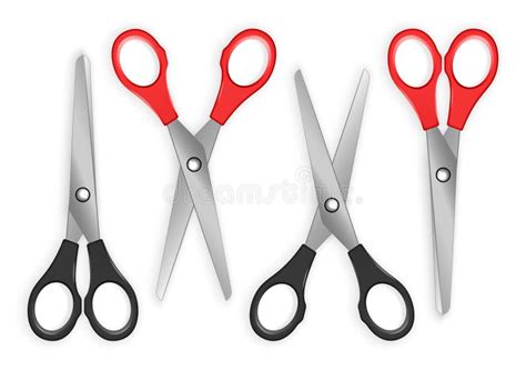 Realistic Scissors Set stock vector. Illustration of iron - 251954795