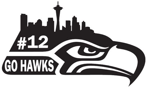 Black and White Seahawks Logo - LogoDix