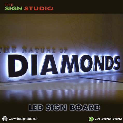 the nature of diamonds led sign board