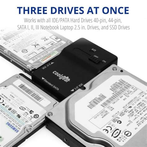 USB 3.0 to SATA or PATA Hard Drive Adapter - Coolgear