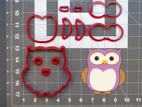 Owl 266-B709 Cookie Cutter Set | Kato Baking Supplies