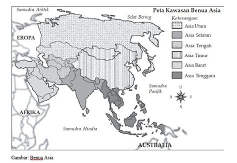 Peta Asia & Penjelasan Peta Benua Asia Lengkap - Sindunesia